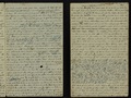    The next day he and his father and Alvin were reaping in the field togather sudenly Joseph stopped and seemed to be in a deep study for sometime Alvin hurried him saying Joseph we must keep to work or we shall not get our task done Joseph worked again dilligently then stopped in the same way a second time when his father Saw that he was very pale and urged him to go to the house and tell his mother that he was sick he went a short distance till he came to a green sward under an apple tree here he lay down on his face for he was so weak he could go no farther<br>
   The personage whom he saw the night before came to him again and said why did you not tell your father what I told you Joseph said he was affraid his father would not beleive him he will said the angel believe every word you say to him<br>
   when you get the record take it immediately into the house and lock it up as soon as possible and let no one see it till it is translated and then show it to such as the Lord chooses as a witness to the world now I will show you the difference between light and darkness and the operation of a good Spirit and an evil one an evil Spirit will try to crowd your mind with every evil and wicked thing to keep every good thought and feeling out of your mind but you must keep your mind always staid upon God that that no evil may come into your heart Joseph then promised to do as he was told by the angel and rose up and went to his brother Alvin and requested Alvin to go to the house and ask his Father to come to the field for said he I have something to tell him when his Father when to him Joseph rehearsed to him all that he had and seen and heard<br>
   When Joseph came in the evening he told the whole family all that he had made known to his father in the field. we sat up up very late and listened attentively to all that he had to say to us but his mind had been so exercised that he became very much fatigued<br>
   When Alvin saw this he said now brother let us go to bed and we will get up early in the morning and go to work so as to finish our days labor by an hour before sunset & if Mother will get our suppers early we will then have a fine long evening and to all set down and hear you talk The next day we worked with great ambition by sunset were ready to be seated and give our undivided attention to Josephs recitals before he began to explain to us the instructions which he had received he charged us to not to mention what he told us out of the family as the world was so wicked that when they did come to a knowledge of these things they would try to take our lives and we must be careful not to proclaim these things or as soon as we obtained the plates our names would be cast out as evil by all people.  that when we get the plates they will want to kill us for the sake of the gold if they know we have them and as soon as they do find that we pretend to have any such thing our names will be cast out as evil and we shall be scoffed at and all maner of evil spoken concerning us This astonished us very much But he continued if we are wise and prudent in all things that which is revealed to us God is able to make all things known to us do you believe it Said he to his Father why yes certainly answered Mr. Smith he has all power and wisdom Knowledge and understanding and of course can teach us all things if we are worthy and we will try to live in such a as to deserve the favor of God