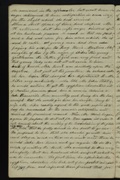    When a short space of time had elapsed Mr H returned but his wifes anger kindled afresh at her husbands presence so much so that she prepared a bed and room for him alone which she refused to enter- A young man had been paying his addresses to Lucy Haris Martins oldest daughter by the name of Dikes this young Gentlemen the Father of Girl was very fond and the young Lady was not at all averse to him but of course Mrs. Harris was decidedly upon the negative. But just at this juncture a scheme entered her brain that changed her deportment to Mr Dikes very materially- She told Mr Dikes that if he would contrive to get the egyptian characters out of Martins possession and hire a room in Palmira & transcribe them accurately and bring her the transcripts that she would give him her daugter Lucy to wife Mr Dikes readily agreed to this and sufice it to say he succeeded to the woman's satisfaction and received the promised reward. When Mr Haris began again to prepare to set out for Penn in order to set himself about the writing of the translation of the plates His wife told that she fully decreed in her heart to go also He proposed to her that she should go with him and stay a week or two on a visit and then he would take her home and go again to do the work of writing the Book She acceeded to this very cheerfully- But her husband did suspect what he was to encounter The first time he exhibited the egyptian charecters She took out of her pocket an exact copy of them and informed those present that Joe smith was not the only one that was in possesion of this great curiosity that she herself had the same characters and they were quite as genuine as those displayed them by Mr H she pursued this course wherevers she went untill she reached my sons house