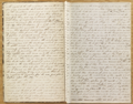 <p>At about the age of twelve years my mind become seriously imprest with regard to the all importent concerns of for the wellfare of my immortal Soul which led me to searching the scriptures believeing as I was taught, that they contained the word of God thus applying myself to them and my intimate acquaintance with those of different denominations led me to marvel excedingly for I discovered that they did not of adorn their profession by a holy walk and Godly conversation agreeable to what I found contained in that sacred depository this was a grief to my Soul thus from the age of twelve years to fifteen I pondered many things in my heart concerning the sittuation of the world of mankind the contentions and divions the wickeness and abominations and the darkness which pervaded the minds of mankind my mind become excedingly distressed for I become convicted of my sins and by searching the scriptures I found that mankind did not come unto the Lord but that they had apostatised from the true and liveing faith and there was no society or denomination that built upon the gospel of Jesus Christ as recorded in the new testament and I felt to mourn for my own sins and for the sins of the world for I learned in the scriptures that God was the same yesterday to day and forever that he was no respecter to persons for he was God for I looked upon the sun the glorious luminary of the earth and also the moon rolling in their magesty through the heavens and also the stars shining in their courses and the earth also upon which I stood and the beast of the field and the fowls of heaven and the fish of the waters and also man walking forth upon the face of the earth in magesty and in the strength of beauty whose power and intiligence in governing the things which are so exceding great and marvilous even in the likeness of him who created them and when I considered upon these things my heart exclaimed well hath the wise man said it is a fool that saith in his heart there is no God my heart exclaimed all all these bear testimony and bespeak an omnipotant and omnipreasant power a being who makith Laws and decreeeth and bindeth all things in their bounds who filleth Eternity who was and is and will be from all Eternity to Eternity and when I, considered all these things and that that being seeketh such to worship him as worship him in spirit and in truth therefore I cried unto the Lord for mercy for there was none else to whom I could go and to obtain mercy and the Lord heard my cry in the wilderness and while in the attitude of calling upon the Lord in the 16th year of my age a piller of fire light above the brightness of the sun at noon day come down from above and rested upon me and I was filled with the spirit of god and the Lord opened the heavens upon me and I saw the Lord and he spake unto me saying Joseph my son thy sins are forgiven thee. go thy way walk in my statutes and keep my commandments behold I am the Lord of glory I was crucifyed for the world that all those who believe on my name may have Eternal life behold the world lieth in Sin at this time and none doeth good no not one they have turned asside from the gospel and keep not my commandments they draw near to me with their lips while their hearts are far from me and mine anger is kindling against the inhabitants of the earth to visit them acording to thir ungodliness and to bring to pass that which hath been spoken by the mouth of the prophets and Apstles behold and lo I come quickly as it was written of me in the cloud clothed in the glory of my Father</p>