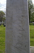 <p>ZACHARIAH SEYMOUR</p>
<p>Born in Hartford Conn.  Died July 2, 1822  AE 63</p>