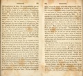 &nbsp;&nbsp;&nbsp;In the month of August, 1827, I was hired by Joseph Smith, Jr. to go to Pennsylvania...<br>
&nbsp;&nbsp;&nbsp;Joseph told me on his return, that he intended to keep the promise which he had made to his father-in-law; but, said he, it will be hard for me, for they will all oppose, as they want me to look in the stone for them to dig money: and in fact it was as he predicted.  They urged him, day after day, to resume his old practice of looking in the stone.  He seemed much perplexed as to the course he should pursue.  In this dilemma, he made me his confident and told me what daily transpired in the family of Smiths.  One day he came, and greeted me with a joyful countenance.  Upon asking the cause of his unusual happiness, he replied in the following language: As I was passing, yesterday, across the woods, after a heavy shower of rain, I found, in a hollow, some beautiful white sand, that had been washed up by the water.  I took off my frock, and tied up several quarts of it, and then went home.  On my entering the house, I found the family at the table eating dinner.  They were all anxious to know the contents of my frock.  At that moment, I happened to think of what I had heard about a history found in Canada, called the golden Bible; so I very gravely told them it was the golden Bible.  To my surprise, they were credulous enough to believe what I said.  Accordingly I told them that I had received a commandment to let no one see it, for, says I, no man can see it with the naked eye and live.  However, I offered to take out the book and show it to them, but they refuse to see it, and left the room.  Now, said Jo, I have got the damned fools fixed, and will carry out the fun.  Notwithstanding, he told me he had no such book, and believed there never was any such book, yet, he told me that he actually went to Willard Chase, to get him to make a chest, in which he might deposit his golden Bible.  But, as Chase would not do it, he made a box himself, of clap-boards, and put it into a pillow case, and allowed people only to lift it, and feel of it through the case.