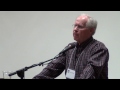 <p>In 1965, my professor James Clayton at the University of Utah in history, he says why don't you join us?  We're having a seminar on mormon stuff, and Leonard Arrington, who used to be our church historian, is organizing it, and it was, like, six weeks, guest speaker.  Well the last speaker was Earl Olson.  He was at the time assistant church historian.  Leonard Arrington was not yet our church historian.  And, right at the end he says Earl, how about going down to the archives and maybe you could open the First Presidency's vault and we could see some artifacts.  He says okay.</p>
<p>So thirteen of us went down and I think most of them are dead.  I was about the youngest guy in that session, and I didn't know the significance of it at the time, but he brought out some handwriting of Joseph Smith, some of his hair, and three seer stones that belonged to Joseph Smith.</p>
<p>One of them was a little white stone, about like that, and it was shaped like a baby's foot, and for years I thought what does that mean?  Well you know when you stamp a baby's foot on a blessing book, or a baby book, it's kind of narrow at one end and then as it gets up to the toes it gets wider, and that's what it looked like - a white stone, small, about the size of a baby foot, and shaped like a baby's foot.</p>
<p>And then there was another stone that looked like milk chocolate.  It was the size of a softball, about like that.  And it's like someone had molded mud and had dried mud in a ditch or nearly dried and put it together, and you could still see the finger marks to mold that stone that had become extremely hard.  In fact I tried to, you know, test the end of one of the, and it was, I couldn't even break it, not that I was trying, but it was just solid rock, and it had a handle on it so you could carry it.  They had molded the stone and then added a little cup-like saucer handle on it so you could carry the thing around.  That was another seer stone of Joseph Smith's.</p>
<p>And then of course the third one was the one he used for the complete translation of the Book of Mormon, the one we have today - very significant stone - almost black with white streaks in it, bigger than a chicken's egg, smaller than a turkey egg, about like that.  He found it in a well in Clark Chase's property, which is very close to the Smith family, and of course being curious I got right up to it, and I couldn't see a thing in it.</p>
<p>But I didn't know how significant that was.  I had just graduated from the University of Utah in history, and I'd seen all three stones, and come to find out that's almost unheard of.  There's just no one.  And so I thought wow because I didn't think that much of it at the time.  I thought everybody got to see that.</p>
<p>So when I did my book <i>Insider's View</i> I tried to get a picture of it.  There are no pictures of that stone.  Joseph Smith does not mention that he used that stone in the official history of the church.  I suggested they may want to take a picture in case the stone disappeared, at least they'd have a picture.  That argument went nowhere.  But that stone helps you understand early mormonism, and if you don't understand their mindset, you really don't understand early mormonism.</p>