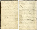 &nbsp;&nbsp;&nbsp;July one Thousand Eight hundred & Twenty Eight Given to Joseph the Seer after he had lost certan writings which he had Translated by the gift & Power of God<br>
&nbsp;&nbsp;&nbsp;Saying the works & designs & the Purposes of God cannot be frustrated neither can they come to naught for God doth not wak in crooked Paths neither doth he turn to the right hand nor to the left neither doth vary from that which he hath said therefore his paths are strait & his course is one eternal round Remember Remember that it is not the work of God that is frustrated but the works of men for although a man may have many Revelations & have power to do many Mighty works yet if he boast in his own strength & Sets at naught the councils of God & follows after the dictates of his will & carnal desires he must fall to the Earth & incur the vengence of a Just God upon him behold you have been intrusted with those things but strict was your commandment & Remember  also the Promises which were made to you if you transgressed them & behold how oft you have transgressed the Laws of God & have gone on in the Persuasions of men for behold you should not have feared men more then God although men set at naught the councils of God & dispise his words yet you should have been faithful & he would have extended his arm & supported you against all the firey darts of the advisary & he would have been with you in evry time of trouble behold thou art Joseph & thou wast chosen to do  the work of the Lord but because of transgression thou mayest fall but remember God is merciful therefore repent of that which thou hast done & he will only cause thee to be afflicted for a season & thou art still chosen & will & will again be called to the work & except Thou do this thou shalt be delivered up & become as other men & have no more gift & when thou deliveredst up that Which that which God had given thee right to Translate thou deliveredest up that which was Sacred into the hands  of a wicked man who has Set at naught the Councils of God & hath broken the most Sacred promises which was made before God & hath depended upon his own Judgement & boasted in his own arm wisdom & this is the reason that thou hast lost thy Privileges for a Season for thou hast suffered that the council of thy directors to be trampeled upon from the begining for as the knowledge of a Saveiour hath come to the world so shall the knowledge of my People the Nephities & the Jacobites & the Josephites & the Lamanites come to the Lamanites knowledge of the Lamanites & the Lamanites & the Ishmaelites which dwindeled in unbelief because of the iniquities of their Fathers who hath been suffered to destroy their Brethren because of their iniquities & their Abominations & for this very Purpose are these Plates prepared which contain these Records that the Promises of the Lord might be fulfilled which he made to his People & that the Lamanites might come to the knowledge of their Fathers & that they may know the Promises of the Lord that they may believe the Gospel & rely upon the merits of Jesus Christ & that they might be glorified through faith in his name & that they might repent & be Saved Amen Received in Harmony Susquehannah Penn